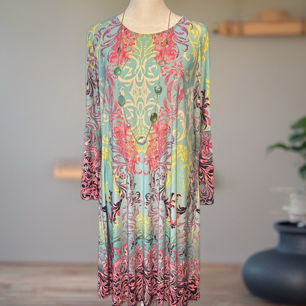 Honeyme Multicolor Patterned Dress
